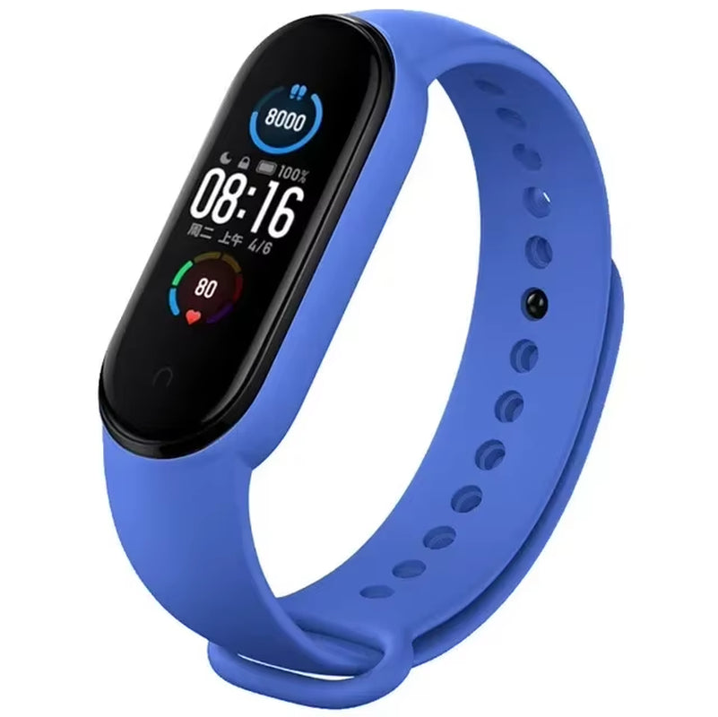Watch Strap for  Mi Band 7 6 5 4 3 Wristband Silicone Bracelet Wrist Straps Miband 3/4 Band5 Band6 Smartwatch Accessories