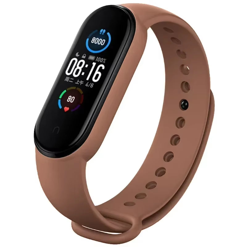 Watch Strap for  Mi Band 7 6 5 4 3 Wristband Silicone Bracelet Wrist Straps Miband 3/4 Band5 Band6 Smartwatch Accessories