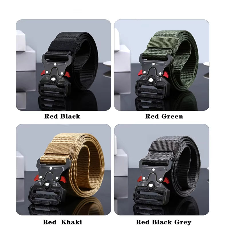 2Pcs Versatile Men'S Tactical Belts - Durable, Adjustable Design