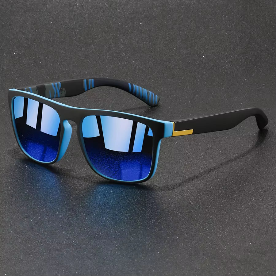 Fashion Vintage Square Sports Sunglasses Men Women Fishing Driving for Man Brand Designer Sun Glasses Anti-Glare UV400 Eyewear