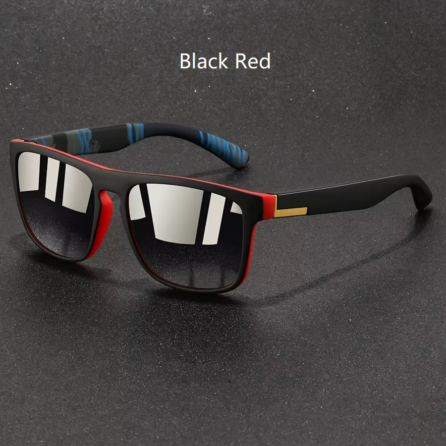 Fashion Vintage Square Sports Sunglasses Men Women Fishing Driving for Man Brand Designer Sun Glasses Anti-Glare UV400 Eyewear