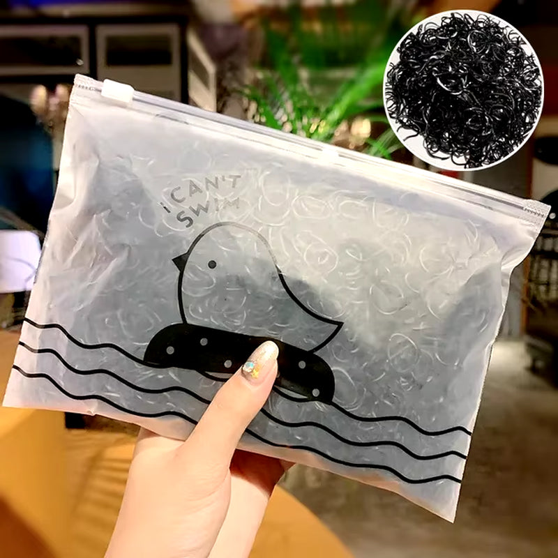 1000Pcs/Pack Girls Colorful Small Disposable Rubber Bands Gum for Ponytail Hold Scrunchie Hair Bands Fashion Hair Accessories