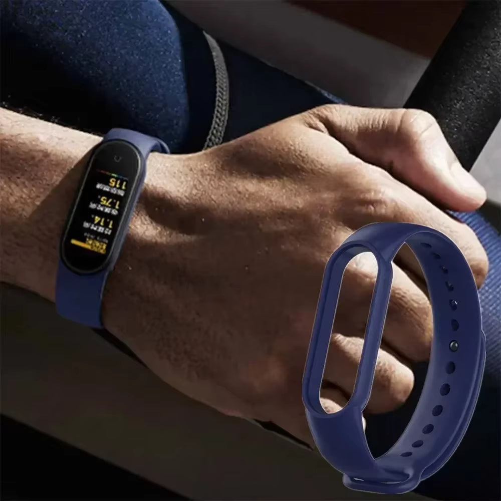 Watch Strap for  Mi Band 7 6 5 4 3 Wristband Silicone Bracelet Wrist Straps Miband 3/4 Band5 Band6 Smartwatch Accessories