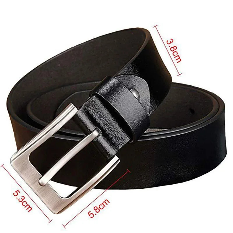 Real Genuine Leather Belt for Men plus Size 170 160 150 140 130Cm Men High Quality Belts Men Cowskin Fashion Strap Male Jeans