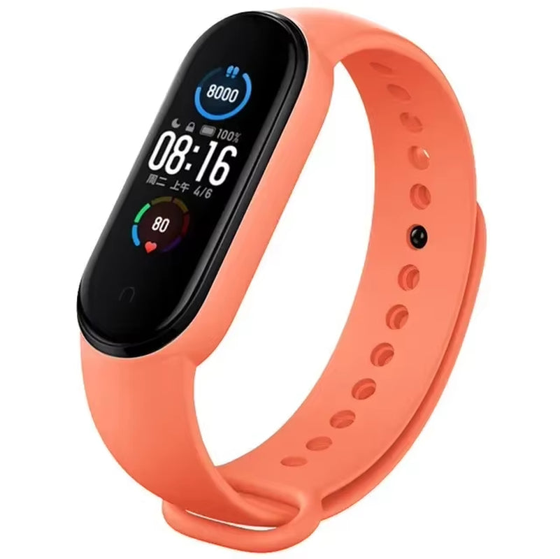 Watch Strap for  Mi Band 7 6 5 4 3 Wristband Silicone Bracelet Wrist Straps Miband 3/4 Band5 Band6 Smartwatch Accessories